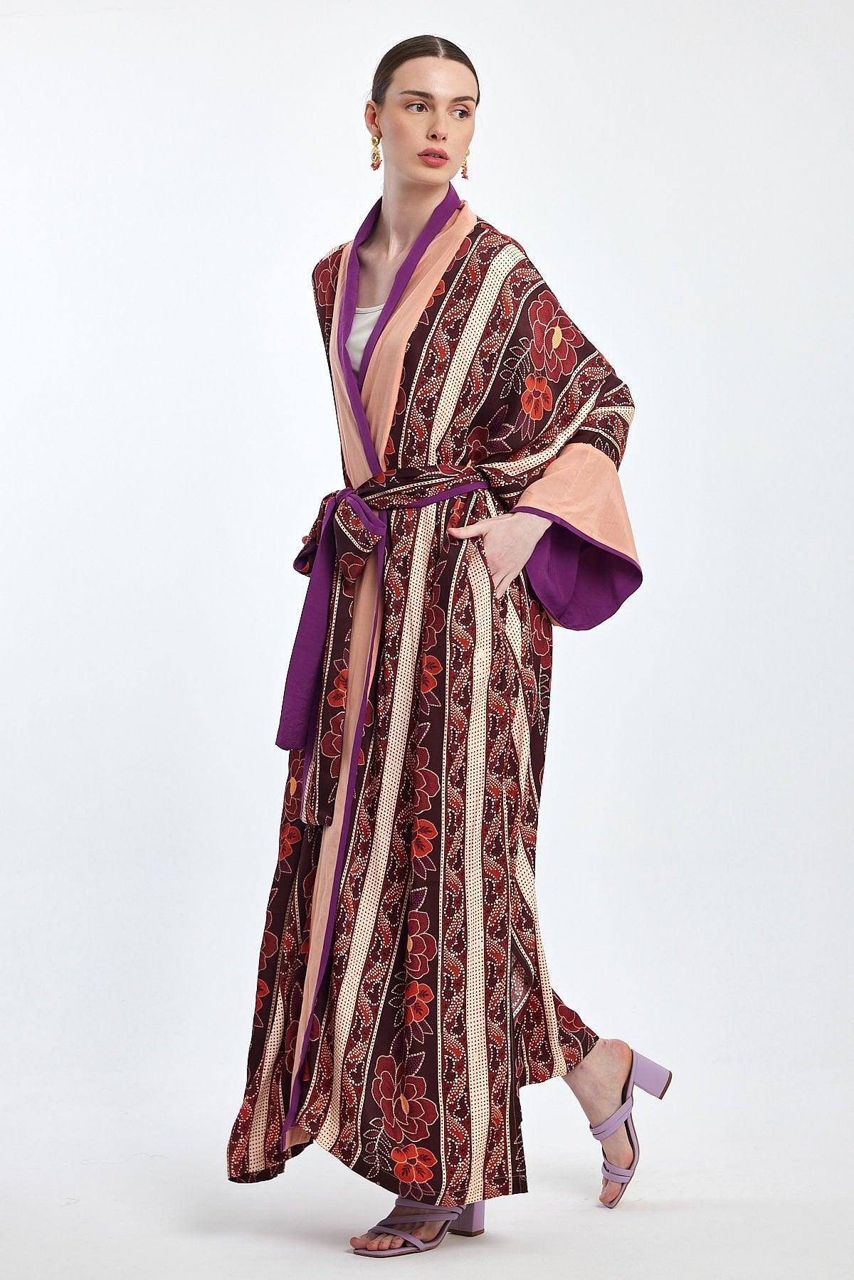 الحرير الساتان تصميم خاص كيمونو