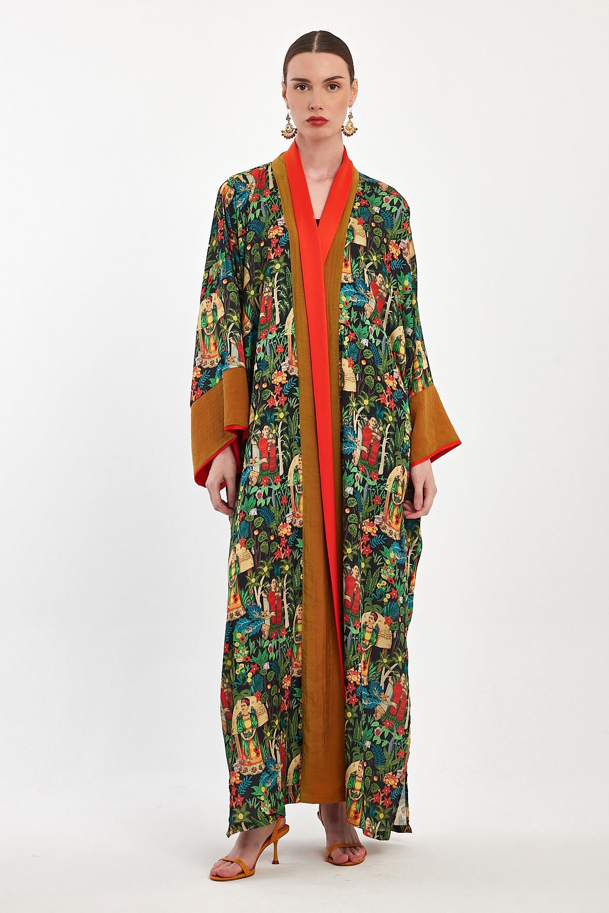 Ipek Saten Özel Tasarım Kimono