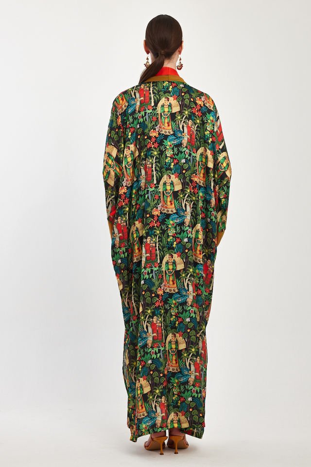 Ipek Saten Özel Tasarım Kimono