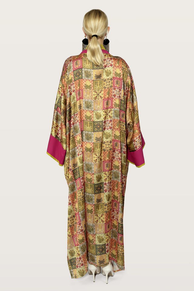 Silk Satin Special Design Kimono