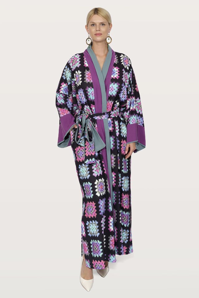 Cotton Satin Special Design Kimono