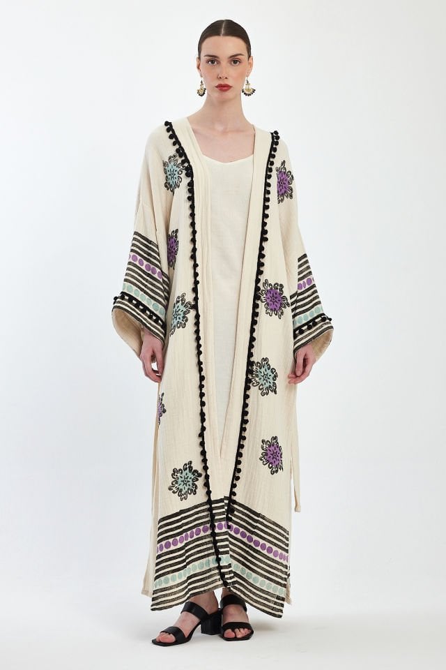 Handmade Woodblock Print Special Design Kimono