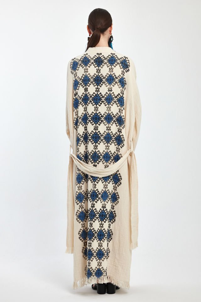 Handmade Woodblock Print Special Design Kimono