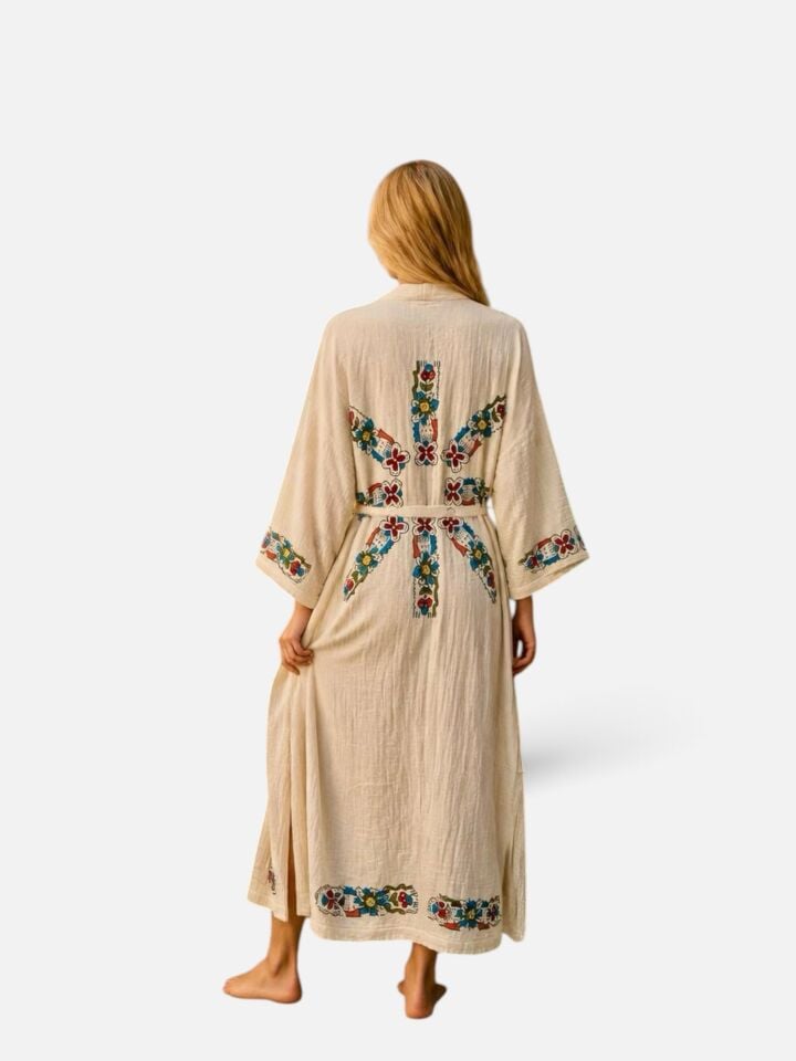 Handmade Woodblock Print Special Design Kimono