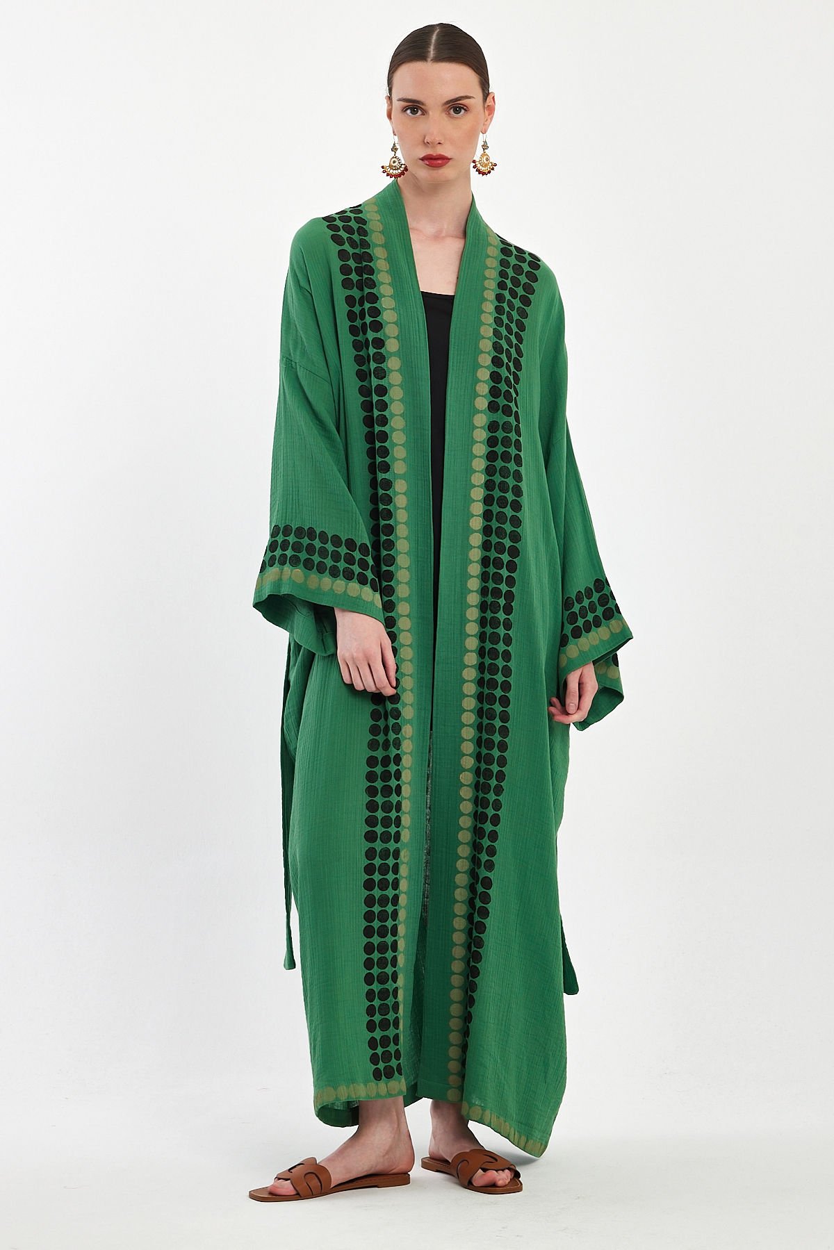 Handmade Woodblock Print Special Design Kimono