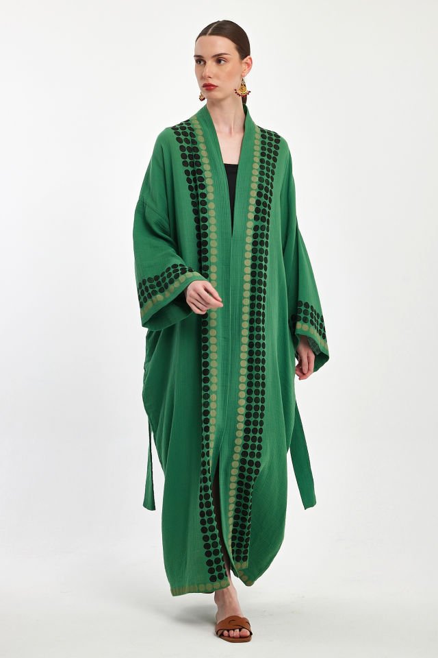 Handmade Woodblock Print Special Design Kimono