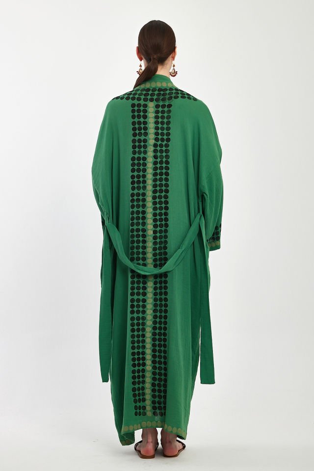 Handmade Woodblock Print Special Design Kimono