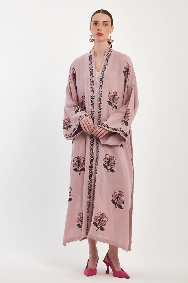Handmade Woodblock Print Special Design Kimono