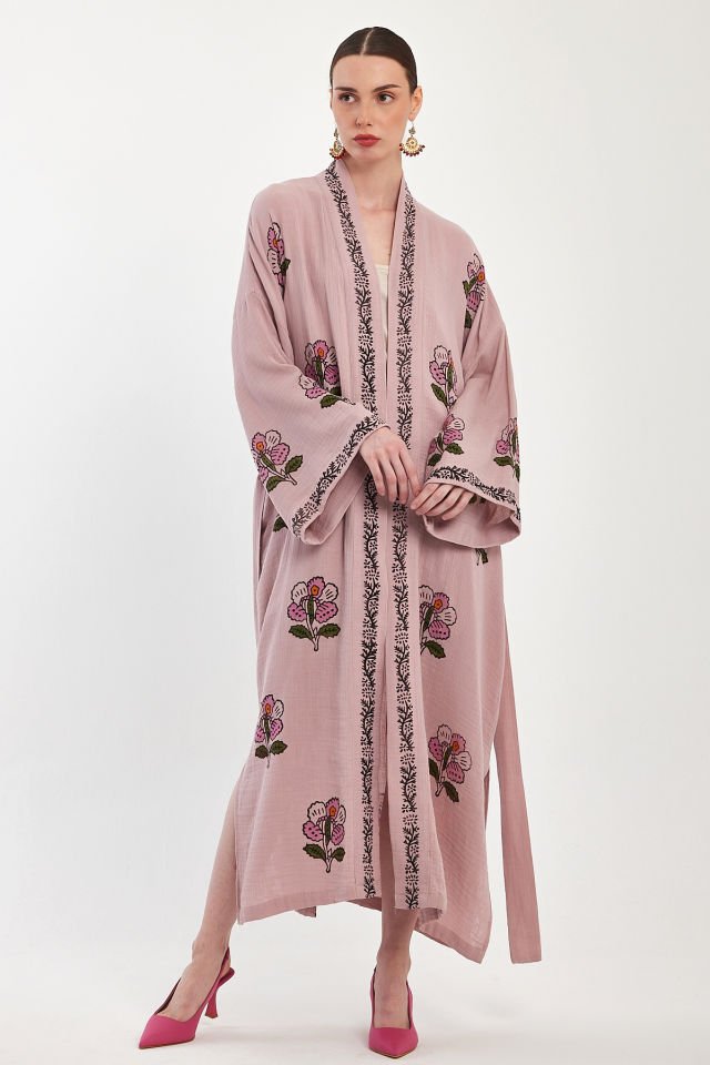 Handmade Woodblock Print Special Design Kimono