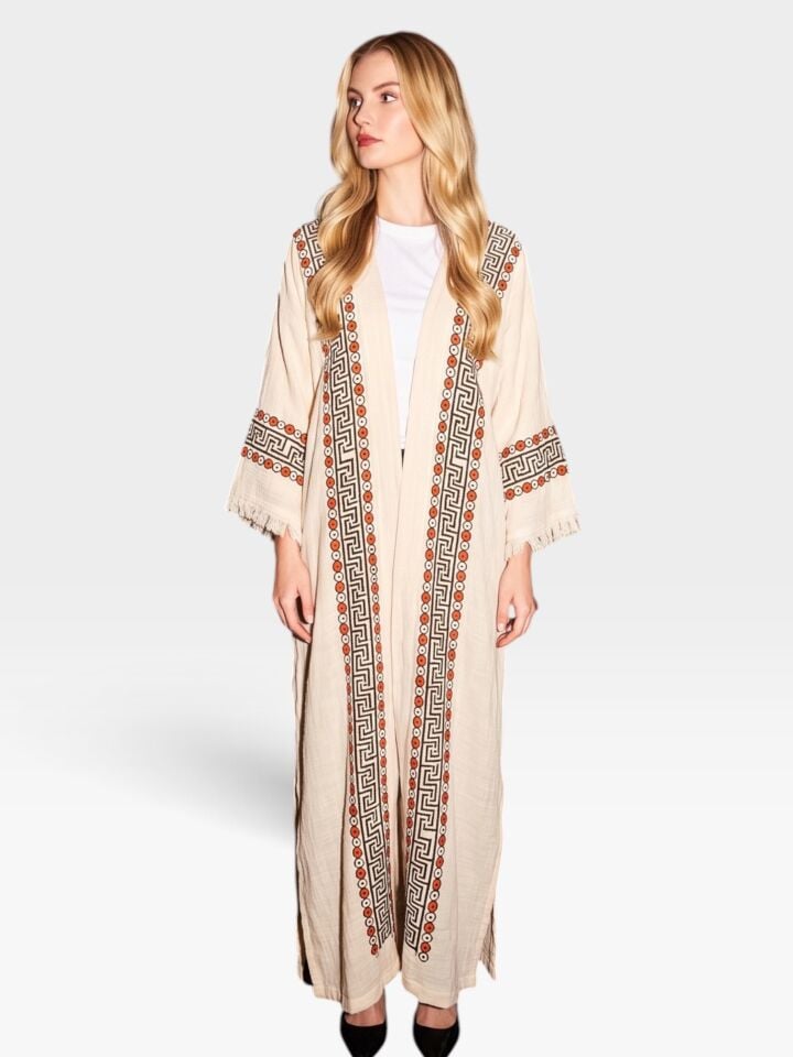 Handmade Woodblock Print Special Design Kimono