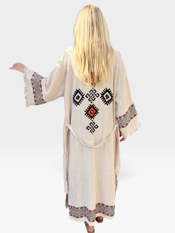 Handmade Woodblock Print Special Design Kimono