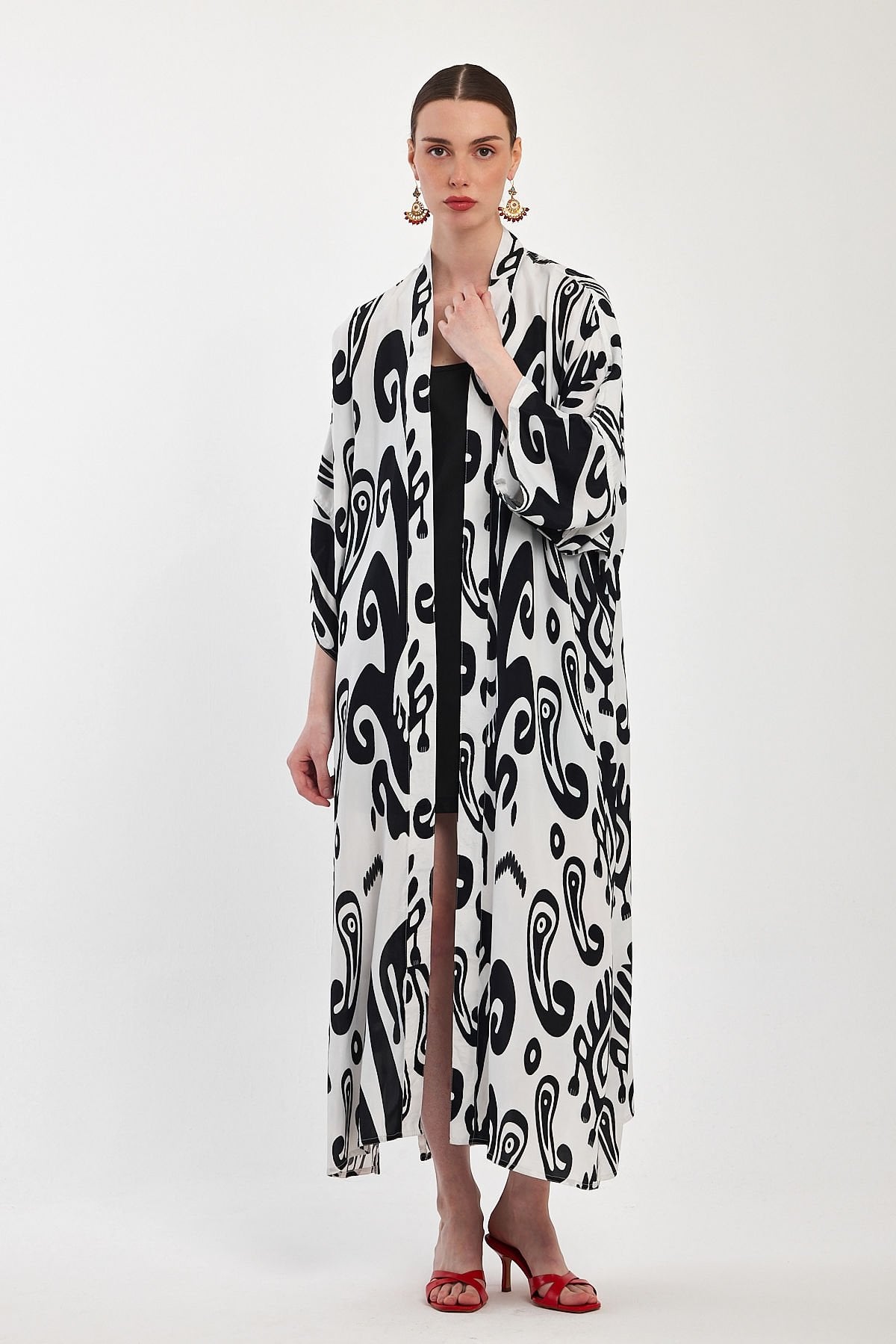 Saf Ipek Kimono