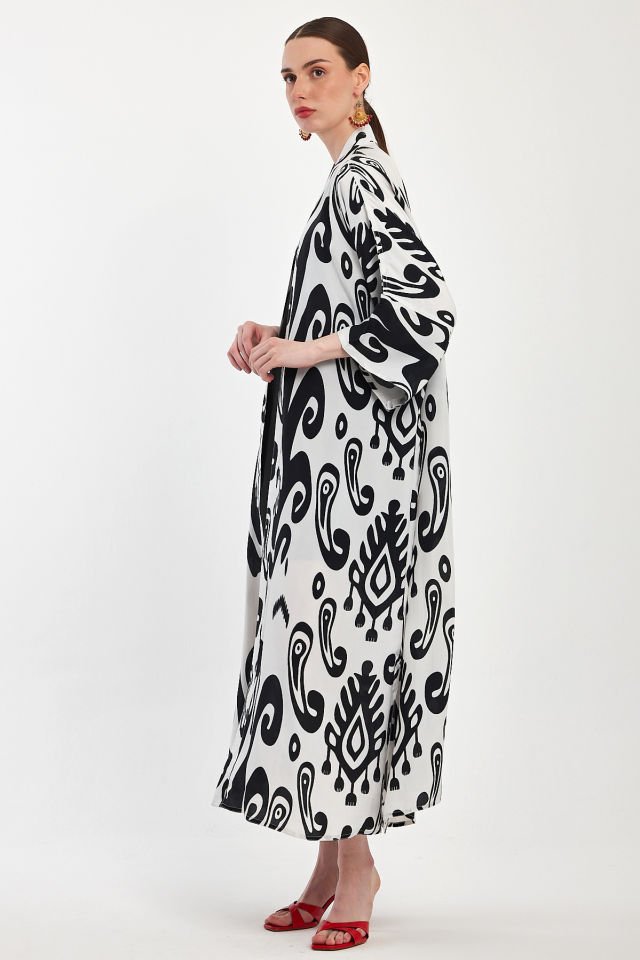 Saf Ipek Kimono