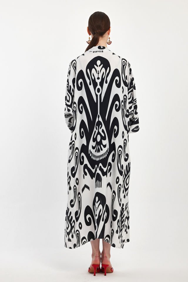 Saf Ipek Kimono