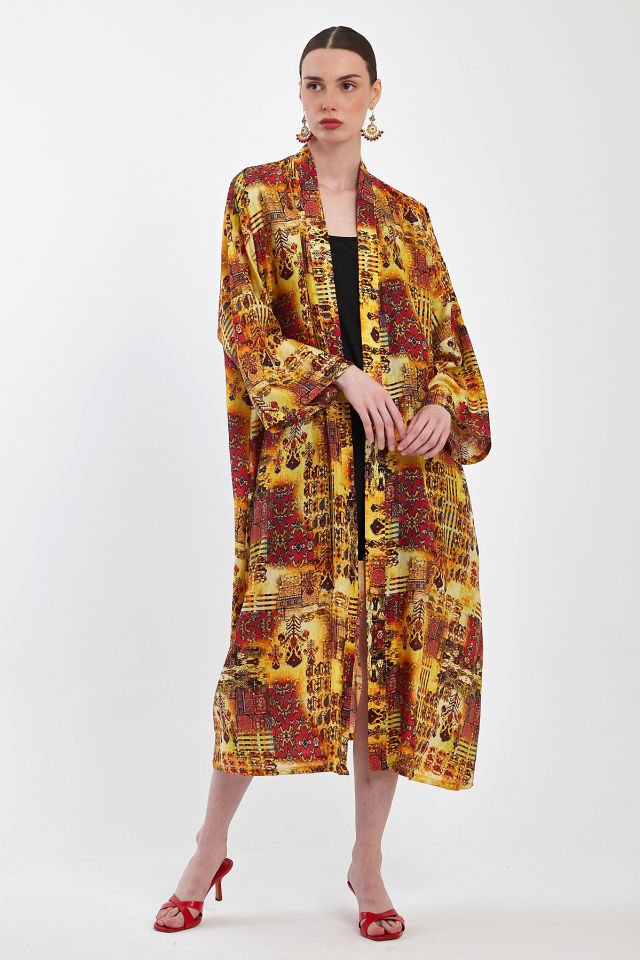 Saf Ipek Kimono