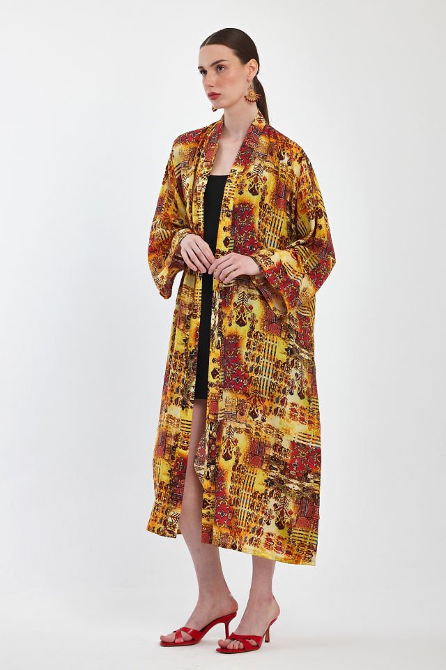 Saf Ipek Kimono