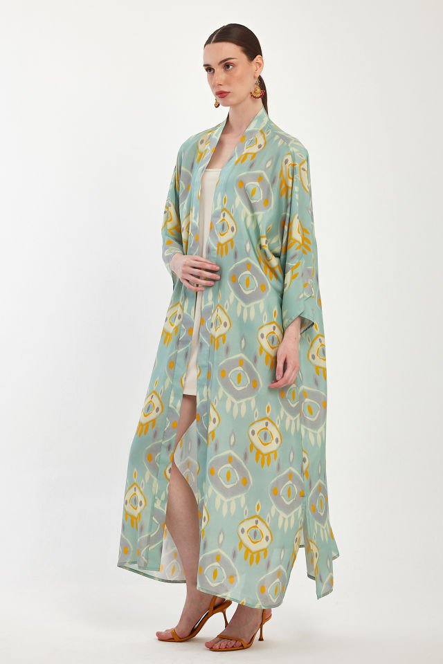 Saf Ipek Kimono