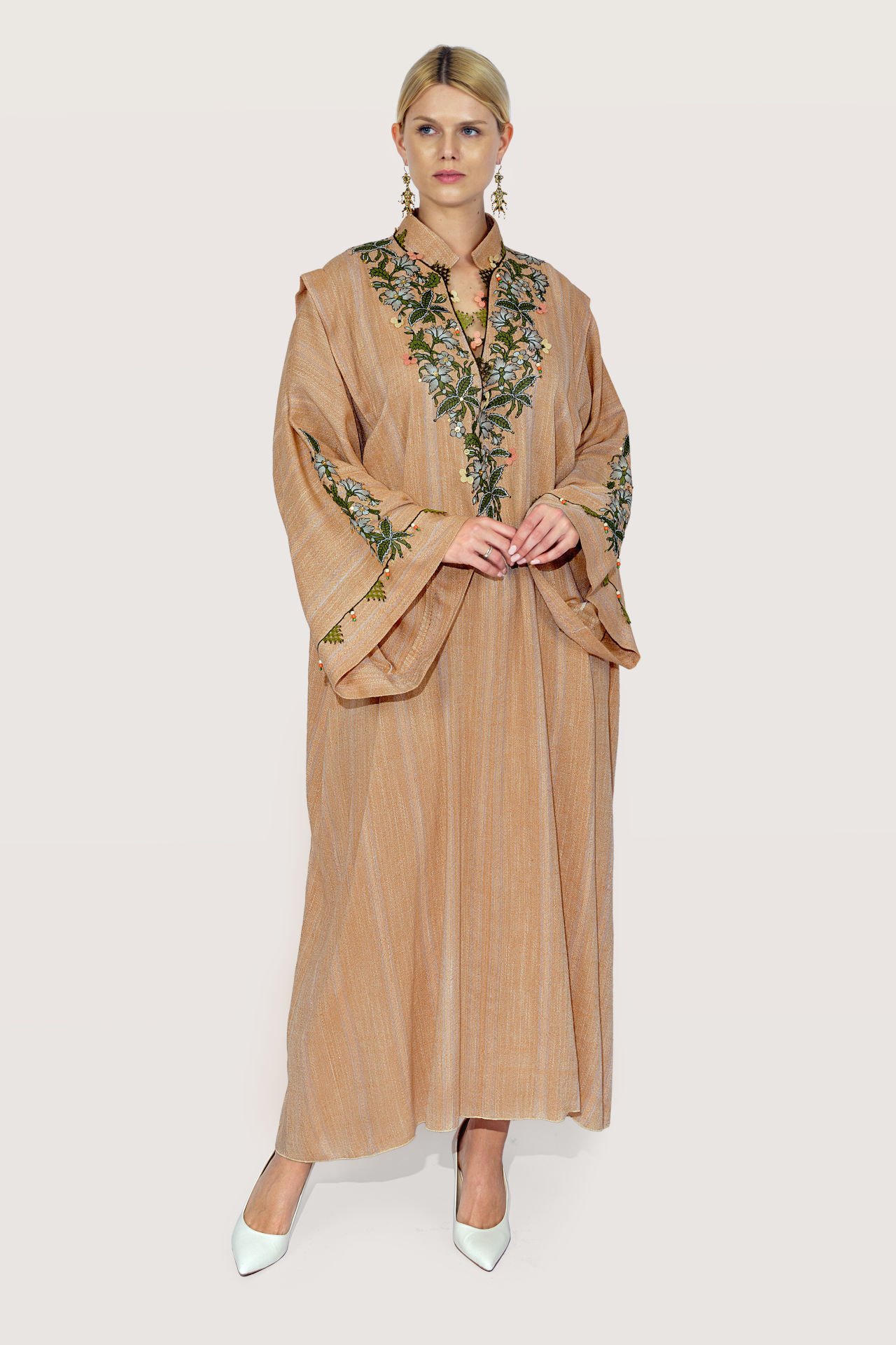 Antique Hand Woven Silk Cotton Blend Dress