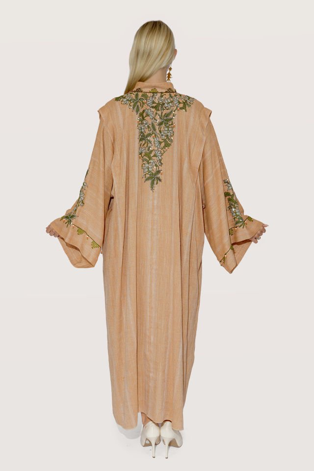 Antique Hand Woven Silk Cotton Blend Dress