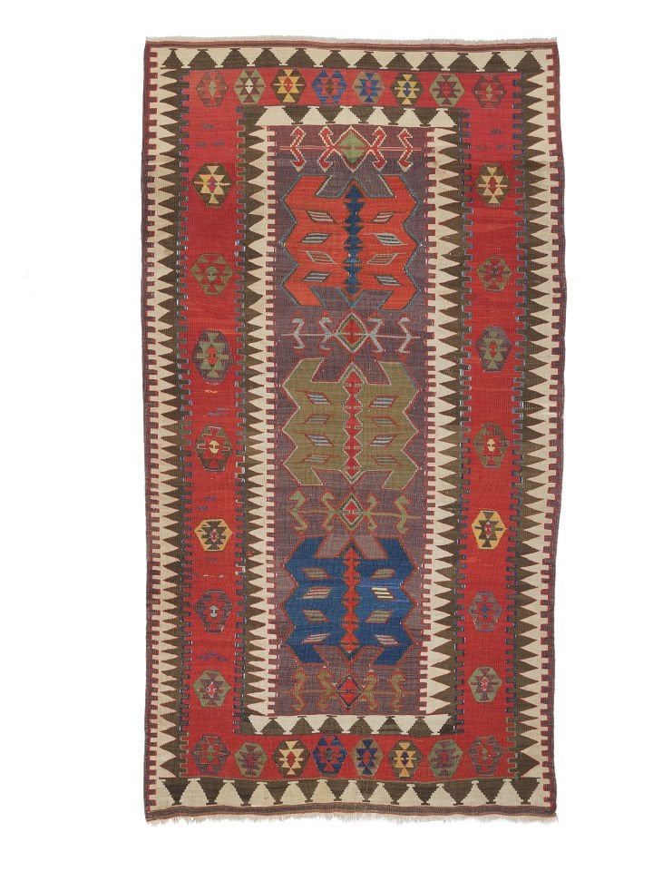 Antik Konya Obruk Kilim Rug