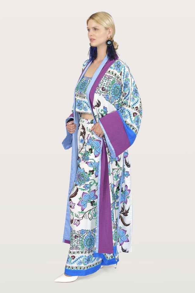 Three Piece Kimono Set - Cotton Fabric