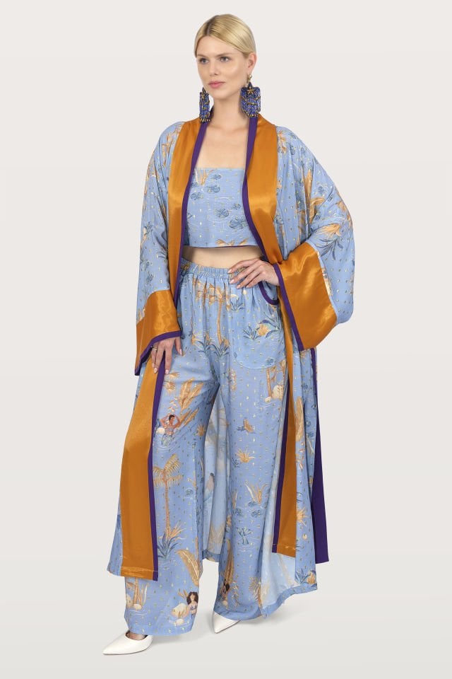 Three Piece Kimono Set - Cotton Fabric