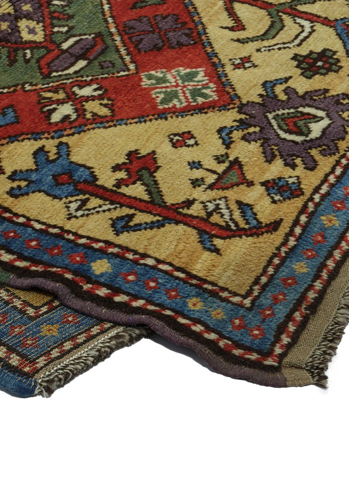 Antique Anatolia Rug Made by Old Yarn And Vegetable Dye