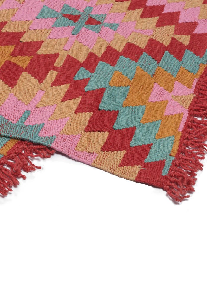 New Antique Sun Patterned Anatolian Kilim Rug