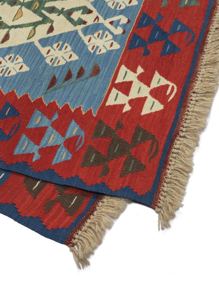 New Antique Tree Of Life Patterned Anatolian Kilim Rug