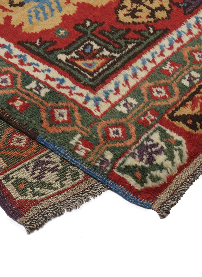 Antique Patterned Anatolia Rug Made By Old Yarn And Vegetable Dye