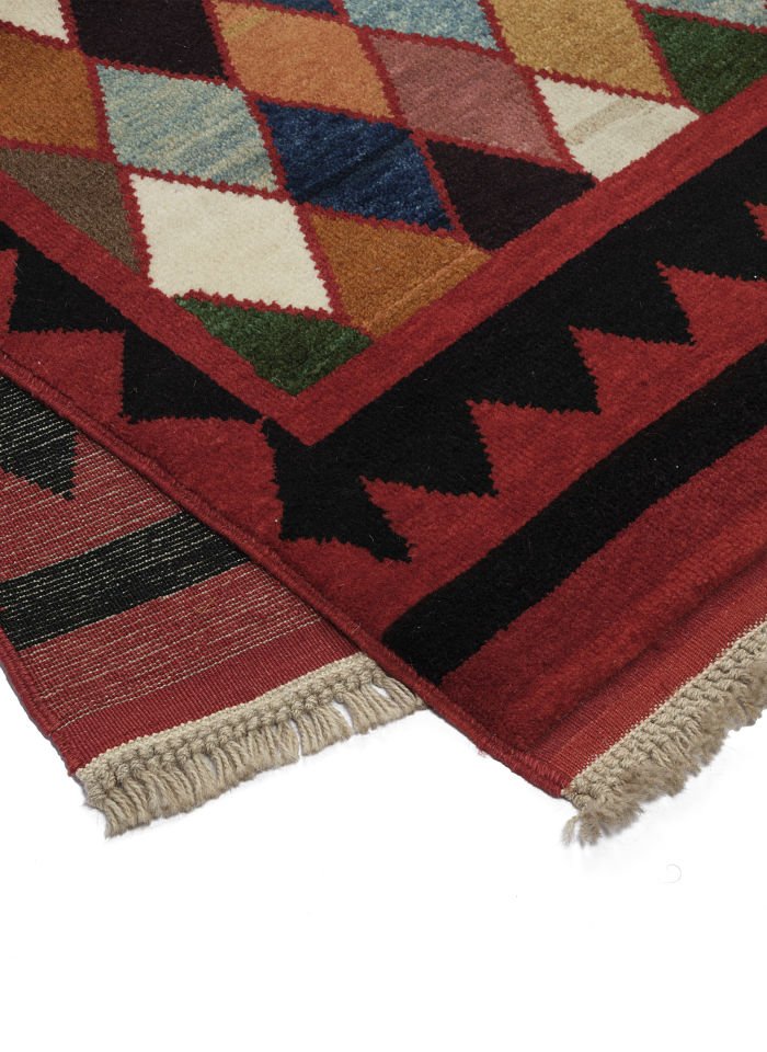 New Contemporary Design Anatolian Rug  Diamond Pattered