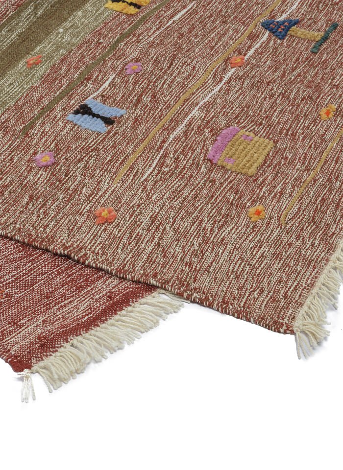 Nomad Life Kilim Rug And Hand Knotted Technique Together