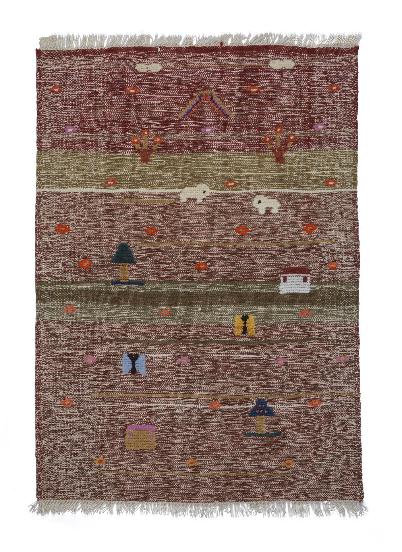 Nomad Life Kilim Rug And Hand Knotted Technique Together