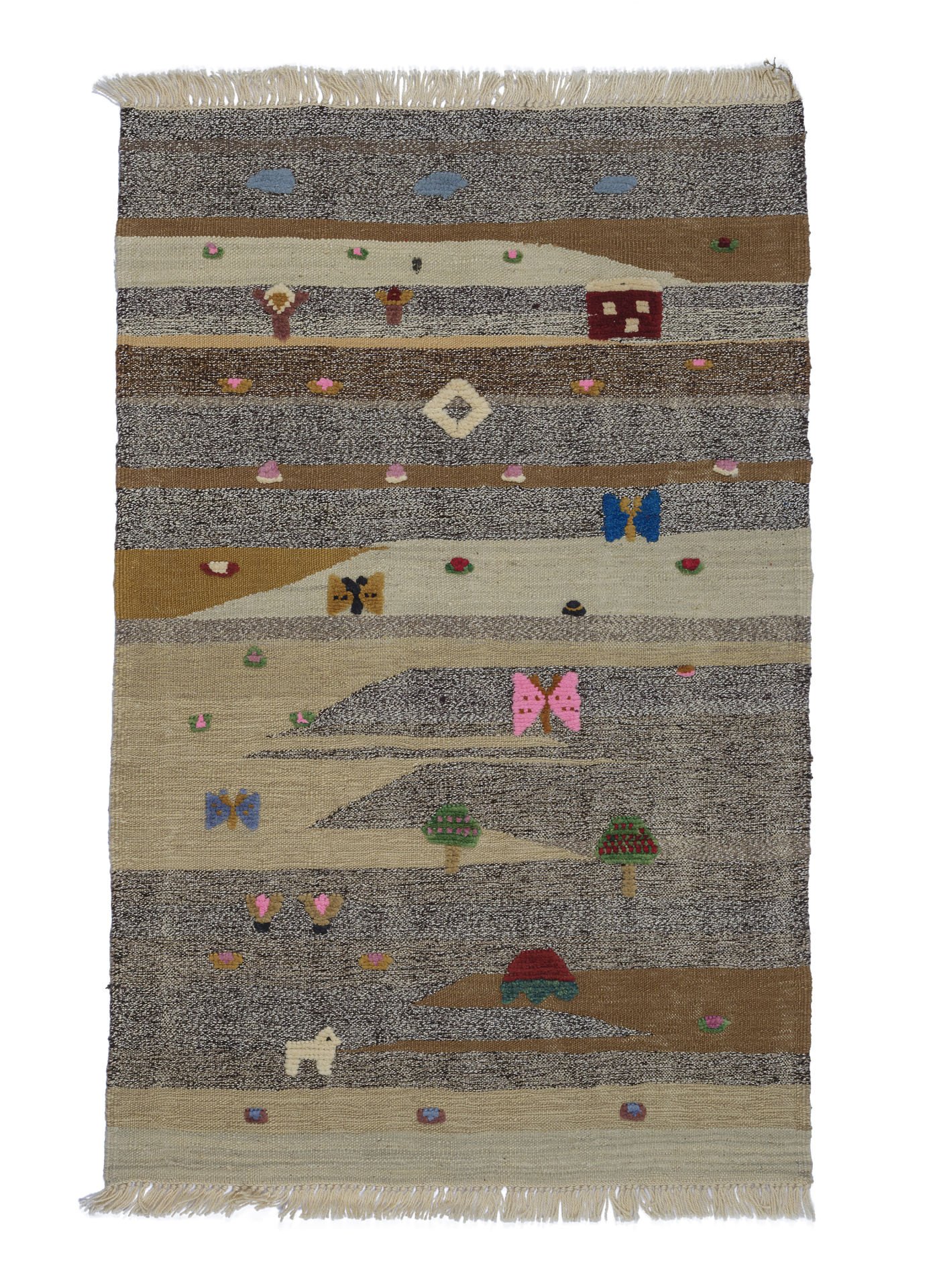 Nomad Life Kilim Rug And Hand Knotted Technique Together