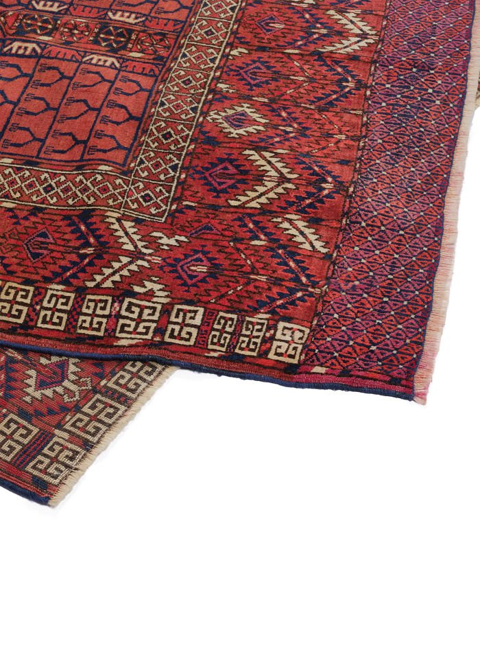 Antique Turkoman Yomut Bukhara Rug - Turkmen Tekke Ensi