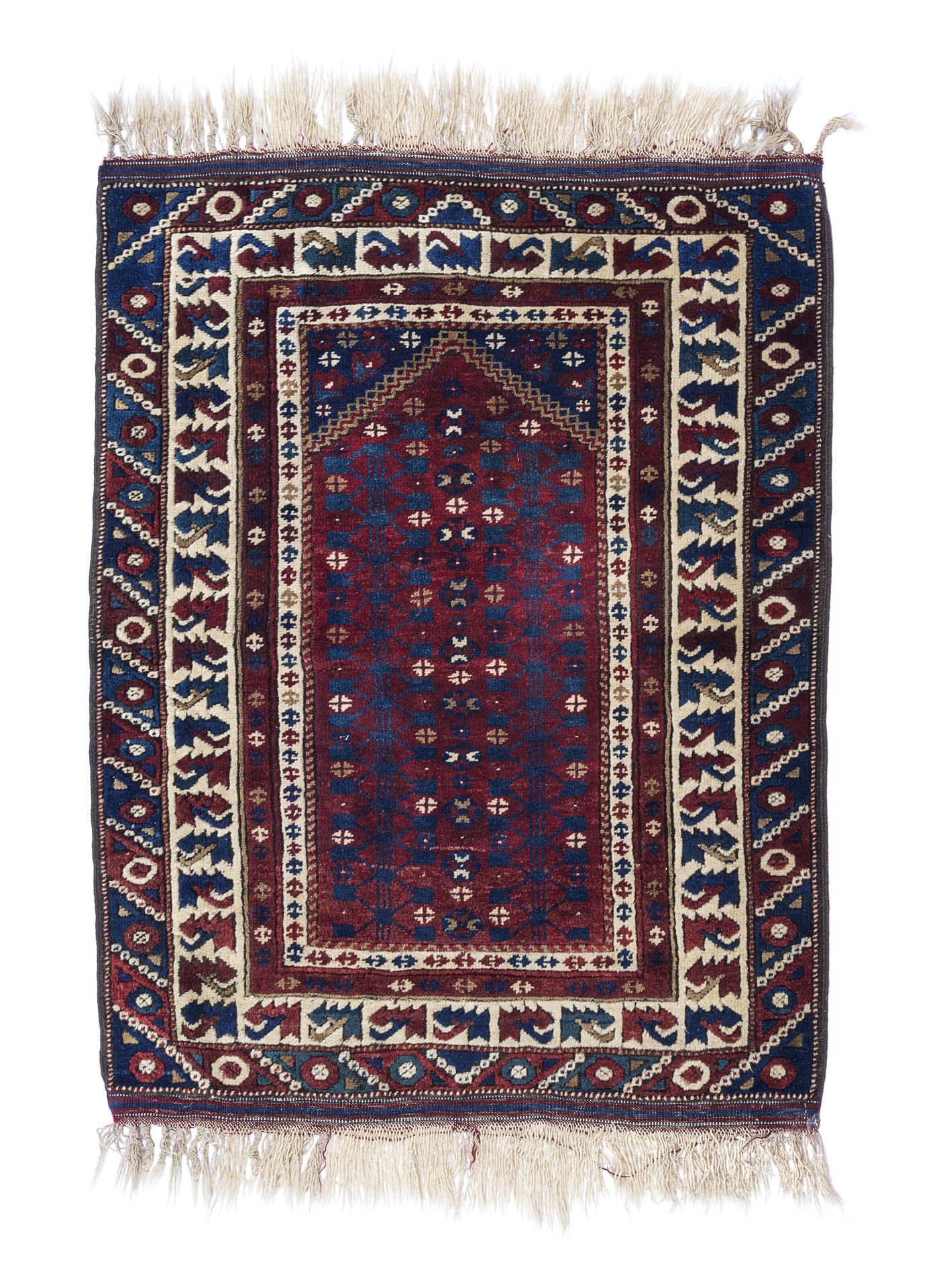 Antique Turkish Dosemealti Prayer Rug