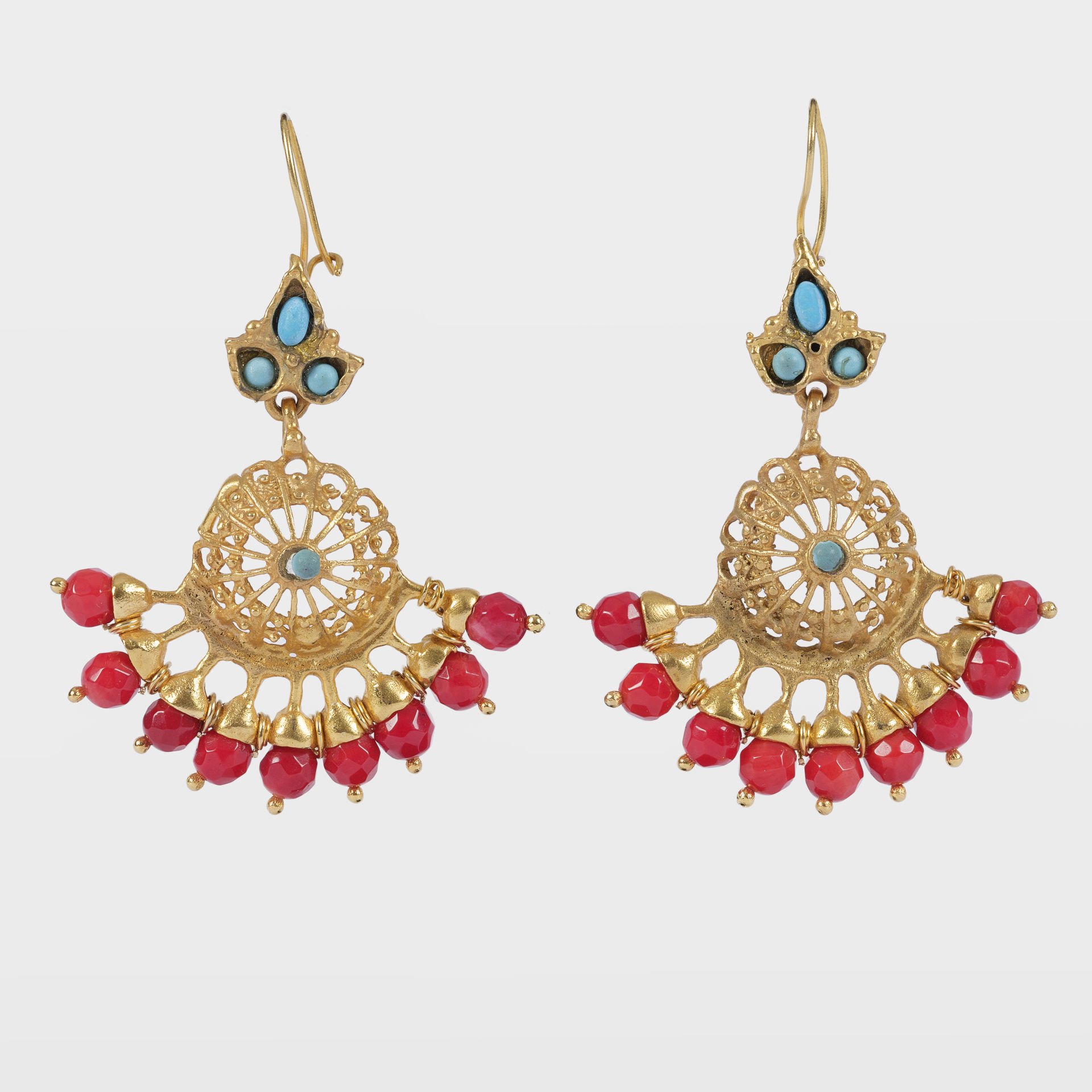 Gold Plated Dangling Earrings