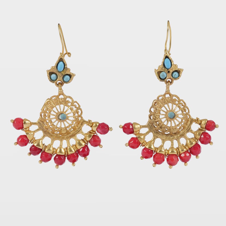 Gold Plated Dangling Earrings