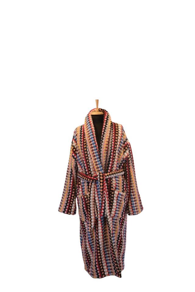 Turkish Bathrobe - Hand-Woven Colorful Turkish Cotton Bathrobe
