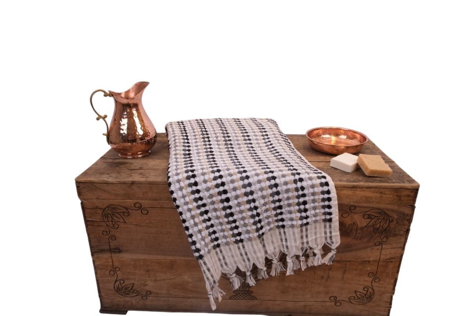 Turkish Towel - Hand-Woven Cotton Bath Towel