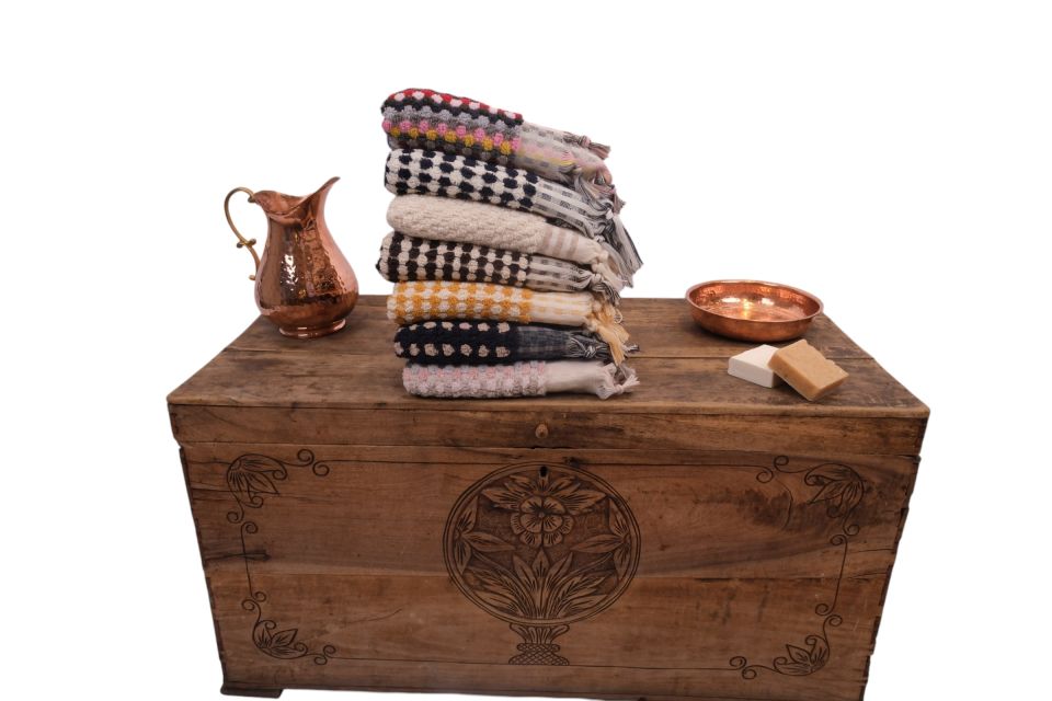 Turkish Towel - Hand-Woven Cotton Towel - Hand and Head Towel