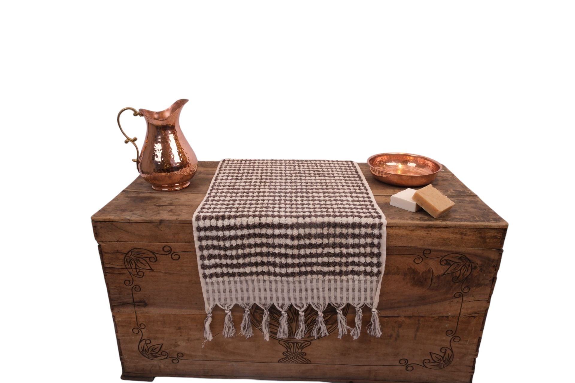 Turkish Towel - Hand-Woven Cotton Towel - Hand and Head Towel