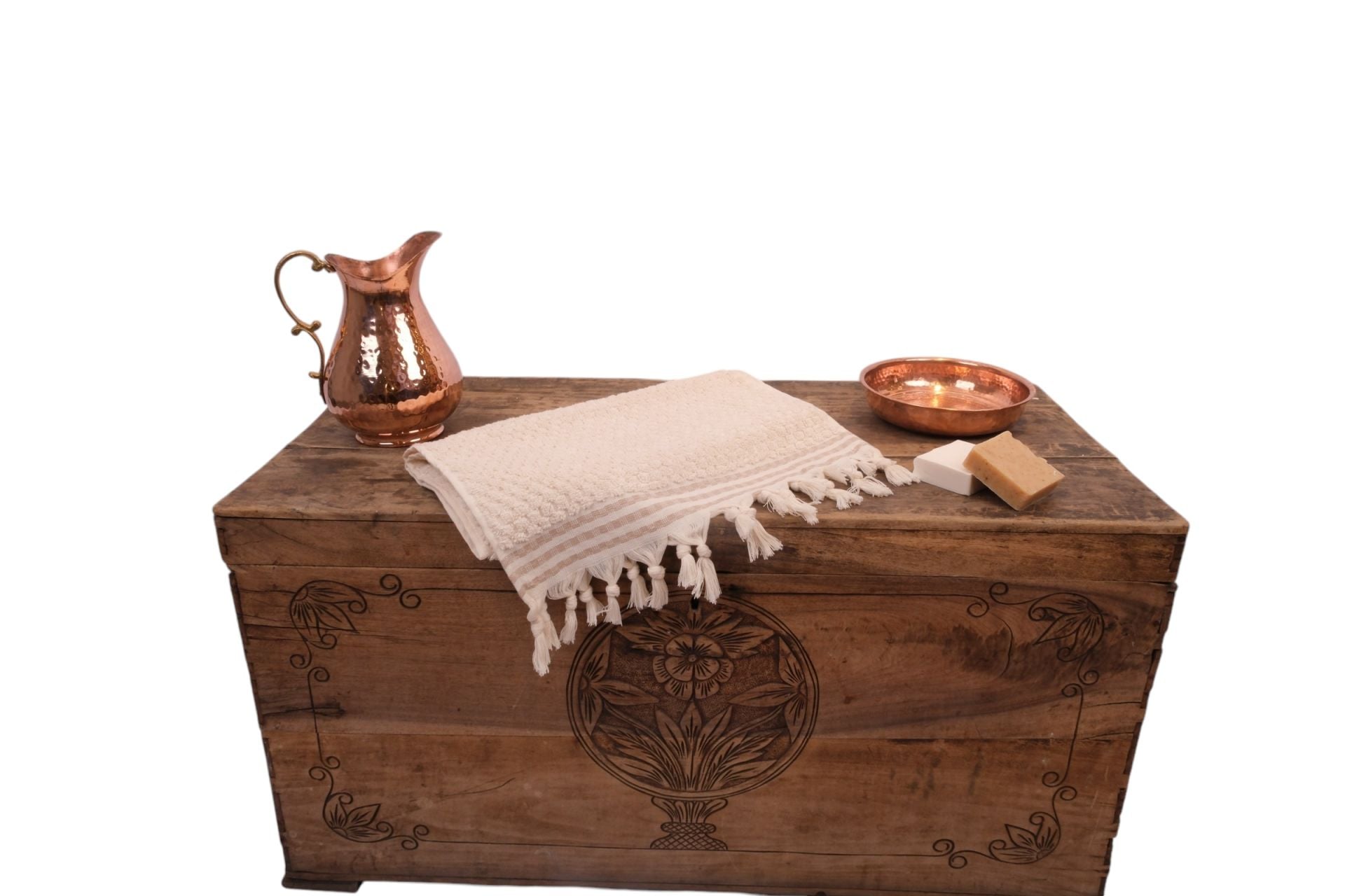 Turkish Towel - Hand-Woven Cotton Towel - Hand and Head Towel