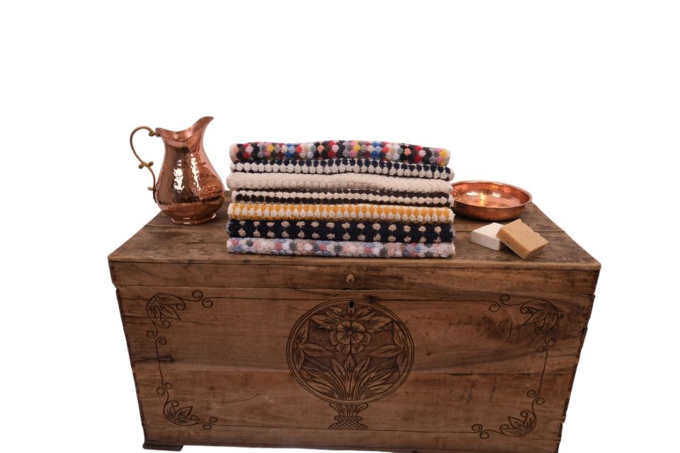 Turkish Towel - Hand-Woven Cotton Towel - Hand and Head Towel