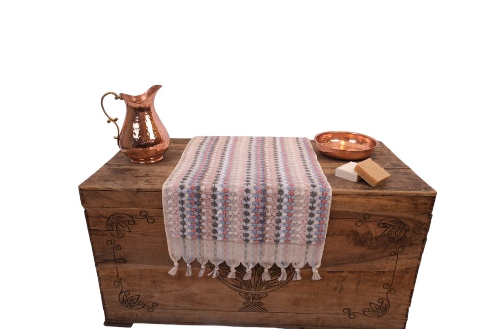 Turkish Towel - Hand-Woven Cotton Towel - Hand and Head Towel
