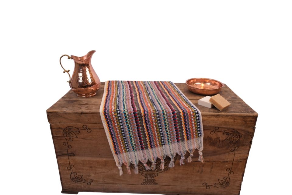 Hand-Woven Cotton Towel - Hand and Head Towel multicoloured