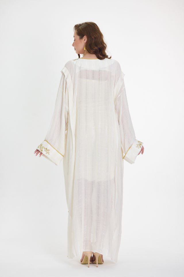 Handmade Silk Dress with Ottoman Motifs