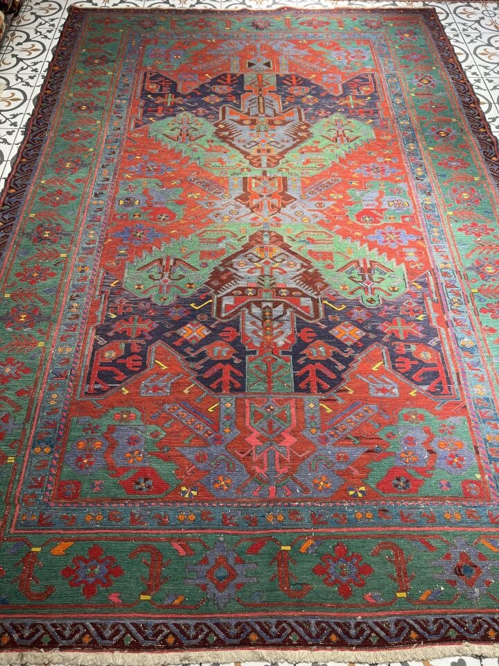 Caucasian Soumak Kilim Rug  Dated 1973