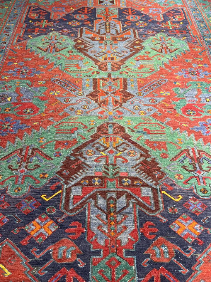 Caucasian Soumak Kilim Rug  Dated 1973