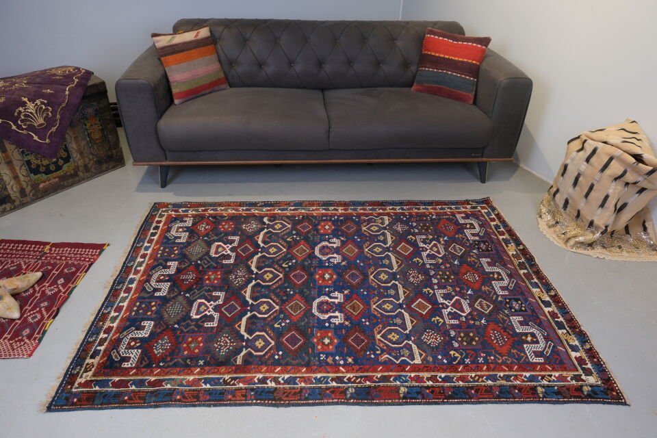 Antique Kuba Rug – Circa 1850s | Caucasian Tribal Masterpiece